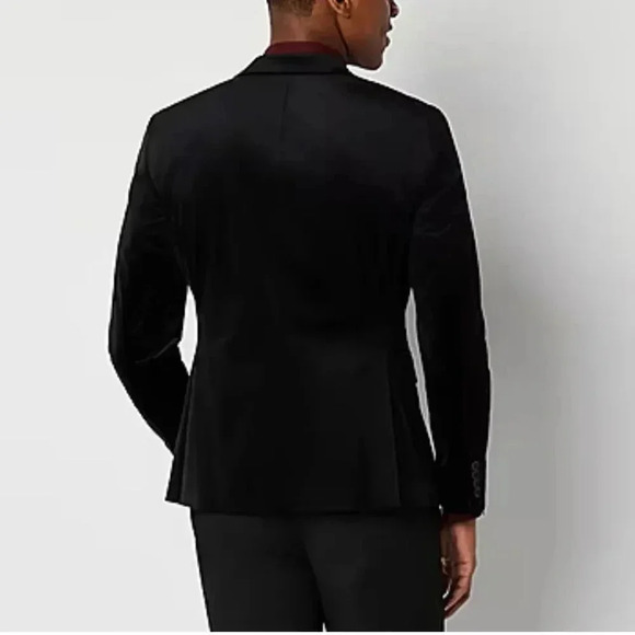 JF J.Ferrar Velvet Mens Super Slim Stretch Fabric Super Slim Fit Sport Coat - Picture 2 of 9